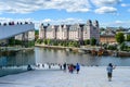 OSLO, NORWAY Ã¢â¬â JULY 10, 2022: Oslo waterfront, National Opera House Royalty Free Stock Photo